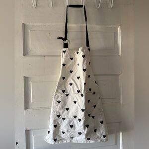 Kids Heart Apron Costume - Black and White